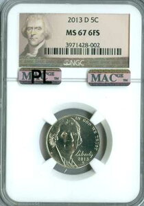 2013 D �W�F�t�@�[�\�� �j�b�P�� NGC MS67 6FS MAC PL 2ND �ō����O���[�h�B