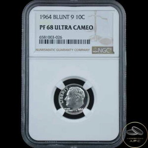1964�N ���[�Y�x���g �_�C�� �u�����g 9 NGC PF68 �E���g���J���I 10C