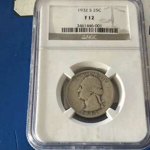 1932-S 25C ���V���g�� �N�H�[�^�[ NGC F12 - GC331