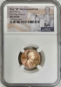 2019 W �����J�[���Z���g UNC NGC MS69RD ���s���� �����J�[���L�O���x��