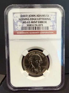 2007 �W�����E�A�_���X 1�h�� - ���̕������� PCGS MS65 �����ǃG���[ �r�W�l�X�X�g���C�L