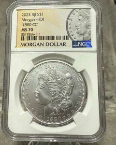 2023�N �t�B�W�[ 1880 CC �����K���E�_���[ NGC MS70 ���s���� (FDI)