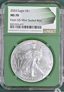 2024 �C�[�O�� S$1- MS70 �č��� �~���g���J���{�b�N�X - NGC�F�� �O���[���R�A