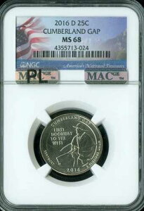 2016 D �J���o�[�����h �M���b�v �N�H�[�^�[ NGC MS68 MAC PL PQ �ō����O���[�h MAC �X�|�b�g���X�B