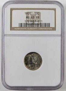 1920�N �}�[�L�����[��� 10�Z���g NGC MS63 FB �t���o���h 1721987-011