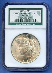 1923 P NGC MS63 �s�[�X�V���o�[�h�� 1�h�� �č������� 1923-P MS-63 �r�j�I���R���N�V����