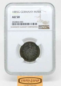 1885-G �h�C�c �V���o�[�}�[�N NGC AU50 - #CONS25926