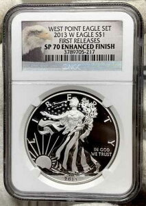 2013-W $1 NGC SP70 �G���n���X�h�t�B�j�b�V�� �A�����J���V���o�[�C�[�O�� ||| �������[�X