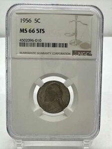 1956 5C NGC MS 66 5FS 5 �t���X�e�b�v 1956 5c �W�F�t�@�[�\�� �j�b�P�� BX2 03