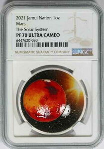 2021 NGC JSN �W�������E�\�u�����E�l�[�V���� MARS 1�I���X �V���o�[ �v���[�t �J�[�u�h�R�C�� PF70 UC