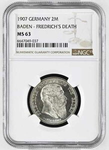 J 36 2 �}�[�N�E�o�[�f���E�t���[�h���q1�� 1907�N NGC MS 63 KM064-