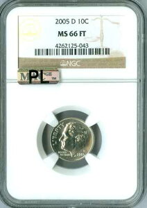 2005 D ���[�Y�x���g �_�C�� NGC MS66 FT MAC PL �r�W�l�X �X�g���C�N ���A POP-26�B