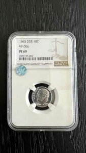 1963�N ���[�Y�x���g �_�C�� - DDR VP-006 NGC PF69 �T�C�g �z���C�g NGC pop. 16 / Est.SW 16