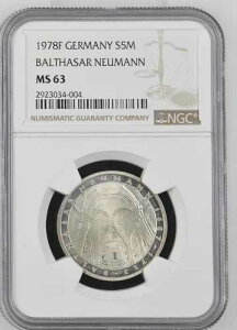 NGC�F��iMS 63�j1978F �h�C�c BALTHASAR NEUMANN S5M