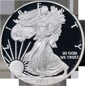 2020-W �V���o�[ �A�����J���C�[�O�� $1 NGC PF70 �E���g���J���I �G�h�}���h�E���C ���M�T�C�����x��