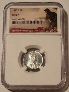 1943�N S �����J�[�� �E�B�[�g �X�`�[�� �Z���g MS67 NGC 75���N�L�O���x��