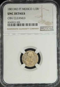 1801-Mo FT �X�y�C���A���n 1/2 ���A�� ���L�V�R NGC UNC *�č��@��ʉ�*