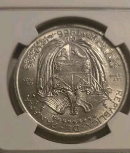 1966�N NGC MS65 �p�i�}�V���o�[ �A���E�o���{�A �o�X�R�E�k�j�F�X MS-65 �u���X�g�z���C�g