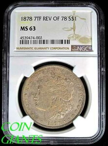 1878�N 7TF Rev 78 �����K����� NGC MS 63 VAM-70 TOP 100 �����O�m�b�N�R�C��