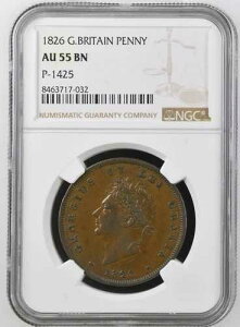 1826�N ����B - �W���[�W4�� �y�j�[ - �א��y�b�N 1425....NGC AU55 BN