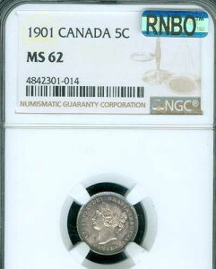 1901 �J�i�_ 5�Z���g MS62 PQ MAC RNBO RAIBOW *