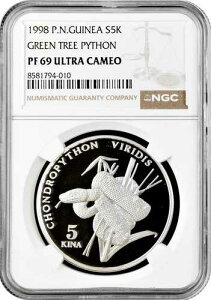 �p�v�A�j���[�M�j�A 5�L�i 1998�N NGC PF69 UC�A�u��Ŋ뜜�쐶���� �O���[���c���[�p�C�\���v
