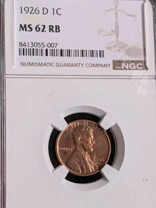 1926 D NGC MS-62 RB �����J�[�������Z���g ��������̐�