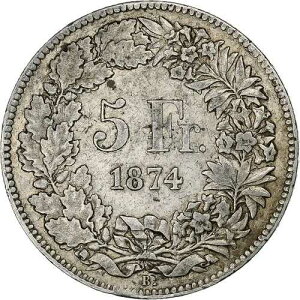 [#1114628] �X�C�X�A5�t�����A�w���x�e�B�A�A1874�N�A�u�����b�Z���A��AVF�AKM:11