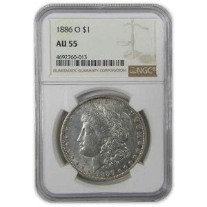 1886 O �����K���E�_���[ AU 55 NGC �V���o�[ $1 �R�C�� SKU:CP70