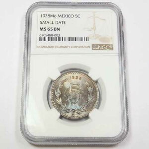 1928�N Mo NGC MS65 BN - �X���[���f�C�g - ���L�V�R - �g�[�����H 5�Z���g 5�Z���^�[�{ �R�C�� #43527A