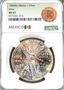 1984�N ���L�V�R �V���o�[ ���x���^�b�h 1 �I���U-NGC MS 67-���Ƀ��C���h�ȃJ���[�g�[�j���O