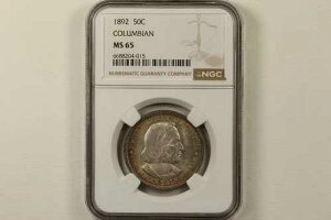 1892�N �R�����r�A�� �n�[�t�h�� NGC MS65 �����X�^�[�g�[�j���O