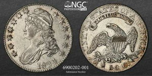 1824/4 50�Z���g �L���b�v�t������ �n�[�t�h�� O-109 NGC AU �ڍׁu�N���[�j���O�ς݁v #6900202-001
