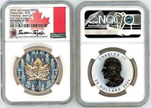 2025 $20 �J�i�_ ���[�v�����[�t UHR �p���Z�[�e�B���O ���[�Y �M���g Rev PF70 NGC FDOI �X�[�U���e�C���[