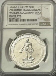 1892-1893�N�V�J�S�����R�����u�X���BEglit-43�AHK-239 NGC MS 63DPL