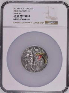 2015 �p���I �_�b��̐����� ���h�D�[�T 2 �I���X �V���o�[ NGC MS 70 �A���e�B�[�N�d�グ OGP & COA�t��
