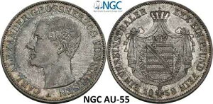 NGC AU-55 �U�N�Z�������@�C�}�����A�C�[�i�n 1859�N ��^�[���[�ݕ� �U�N�Z�� �h�C�c ��