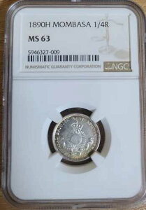 1890H ** ���荢�� ** �����o�T 1/4 ���s�[��� �� �P�j�A NGC MS63