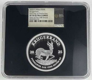2025�N ��A�t���J �V���o�[ �N���[�K�[�����h 2�I���X �v���[�t NGC PF70UC FDOP �ŏ���200���̂�����1��