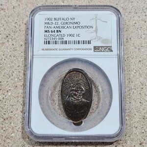 1902�N M&D-22 �W�F���j�� �p���A�����J�������� �G�����Q�C�e�b�h �Z���g�y�j�[ NGC MS 64 BN