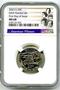 2023 S EDITH KANAKA OLE �N�H�[�^�[ NGC MS68 ������ �X�g���C�N ���s����