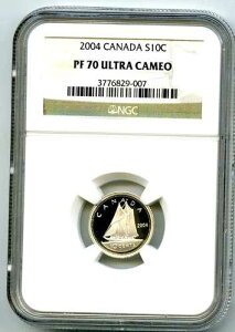 2004�N �J�i�_ �V���o�[ �v���[�t 10�Z���g NGC PF70 UCAM �_�C�� �����A 1���̂�