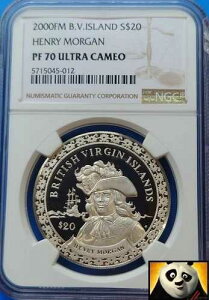 2000�N BVI 20�h�� NGC �g�b�v�|�b�v PF70 �C���w�����[�E���[�K�� �V���o�[�v���[�t�R�C��