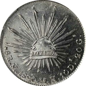 ���L�V�R 1890 Mo MH �V���o�[ 8 ���A�� NGC MS62