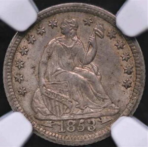 1853�N �A���[�Y �n�[�t�_�C�� NGC MS 62 �ǍD�ȑō��ŁA���悢���򂪂���A�������L���������F��