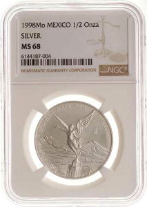MGM * ���L�V�R 1/2 �I���U 1998 NGC MS68 ���x���^�b�h �G�f�B�V����: 6,400 �� Key Dat RARE-