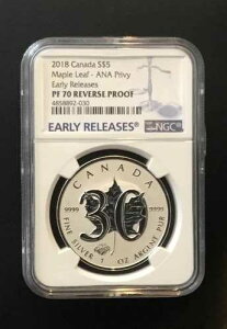 2018 �N $5 �J�i�_ �V���o�[ ���[�v�� ���[�t ANA �v���C�x�[�g - NGC Rev PF70 ���������[�X!