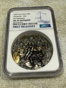 2025�N �j�E�G 2�I���X �V���o�[ �A���e�B�[�N �A�}�]�� �G�^�[�i���V�X�^�[�Y NGC MS70 �������[�X