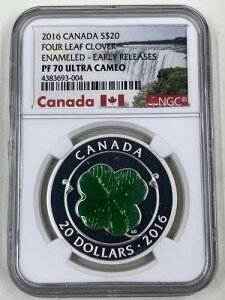 2016�N �J�i�_ S$20 NGC PF70 �E���g���J���I �l�t�̃N���[�o�[ �G�i����