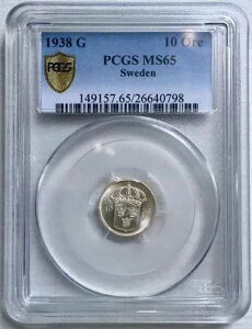 �X�E�F�[�f���F1938-G 10�z�� PCGS MS65 ? �����ȕ�΁APCGS 3/9 NGC 5/6